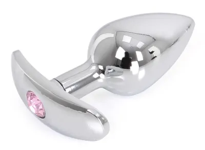 Plug Bijou Anal avec Base arrondie CURVE 6 x 2.8 cm- Bijour Rose