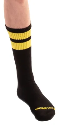 Barcode Berlin Chaussettes GYM SOCKS Noir-Jaune