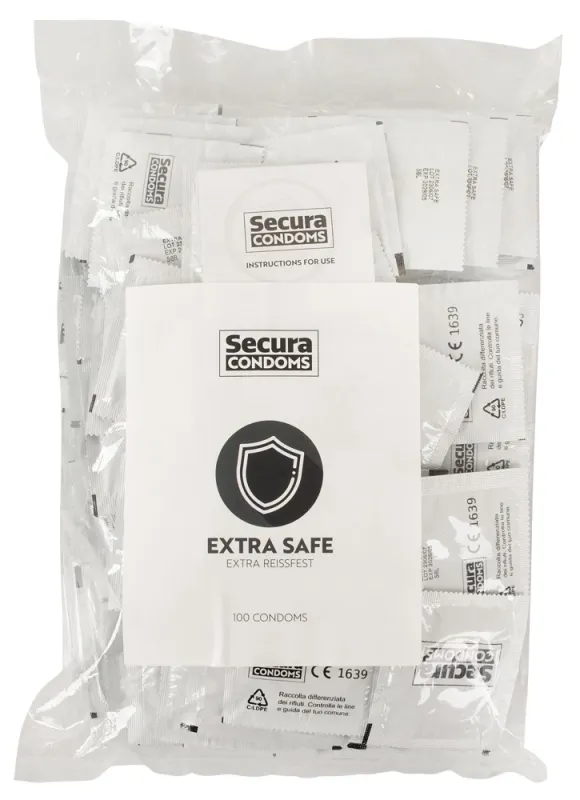 Préservatifs épais en latex EXTRA SAFE x100