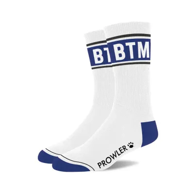 Paire de chaussettes BTM Blanc-Bleu