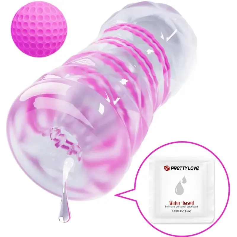 Masturbateur Fantasy Spirale Interne Transparent - Pretty Love