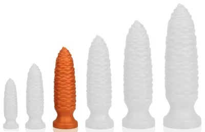 Plug anal LONG PINE M 18 x 5 cm Orange