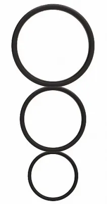 Lot de 3 Anneaux silicone FLAT COCKS