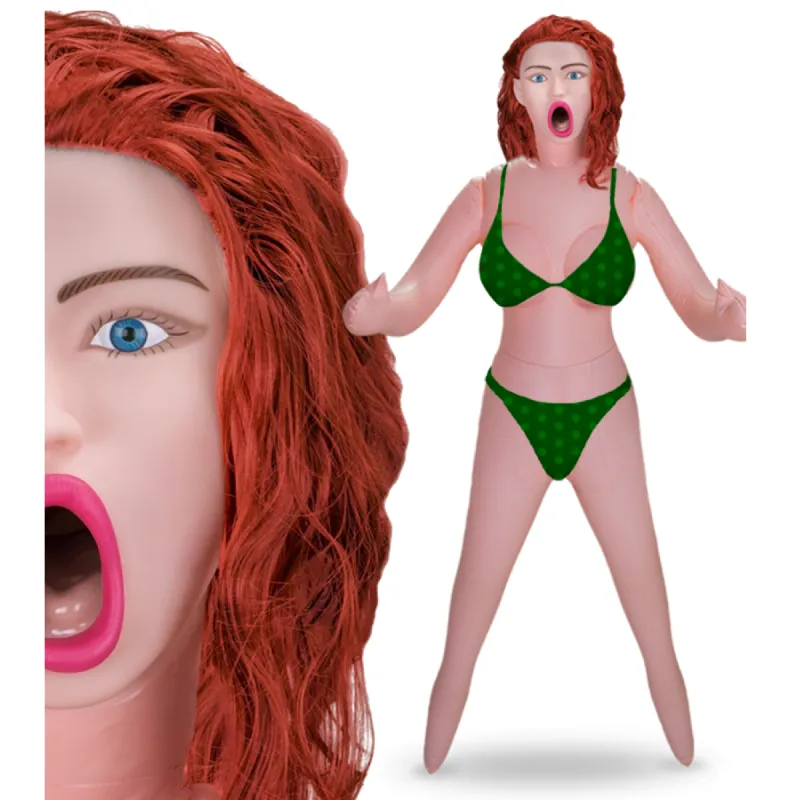 Poupée gonflable vibrante rousse Kirsten