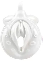 Cage de Chasteté SISSY KISS 3.5 x 3.8cm Blanc
