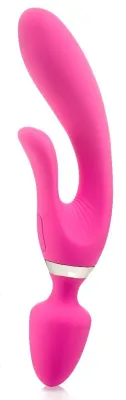 Vibro Wand THREE DOUBLE 12.5 x 4cm Rose