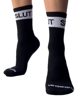 Barcode Berlin Chaussettes Fetish SLUT Noires