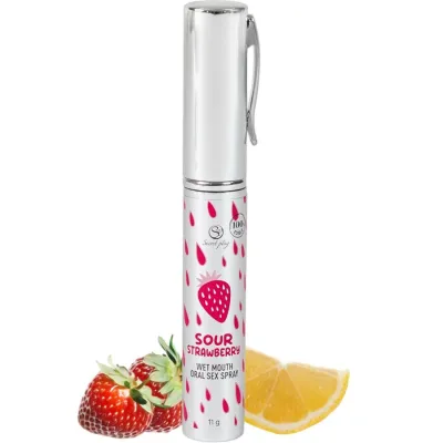Spray Oral Sexuel Fraise Acidulée 11g - Secretplay