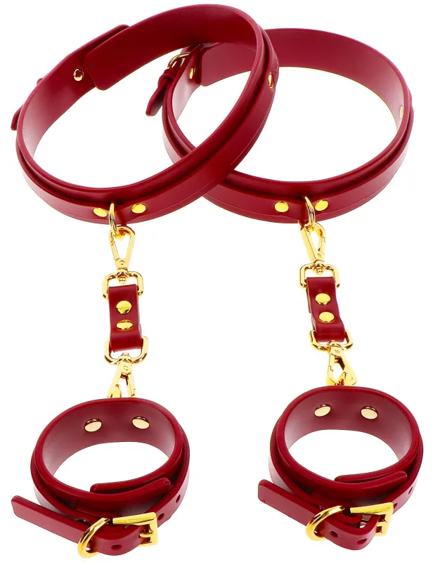 Attaches Cuisses - poignets TABOOM Rouge