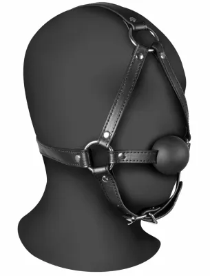 Bâillon Muselière avec boule GAG XTREME Noir