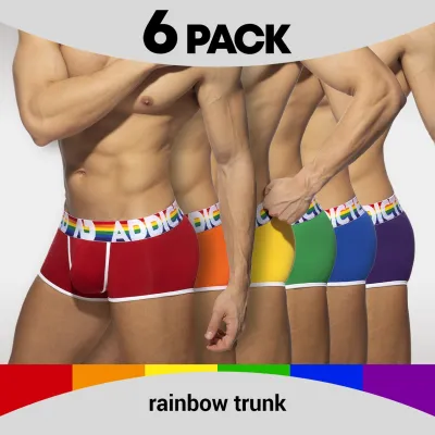 Addicted Pack 6 Boxers RAINBOW Addicted