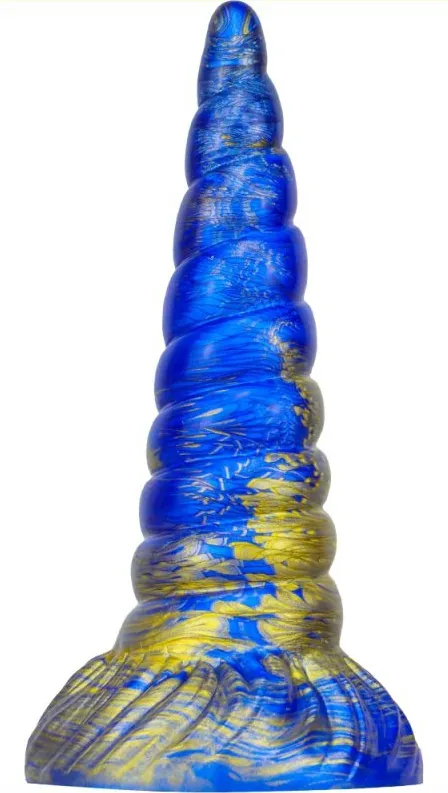 Gode Licorne UNIX 17 x 5.3cm Bleu-Doré