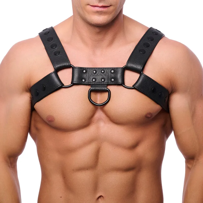 The Red Harness Harnais en cuir SNAP Noir