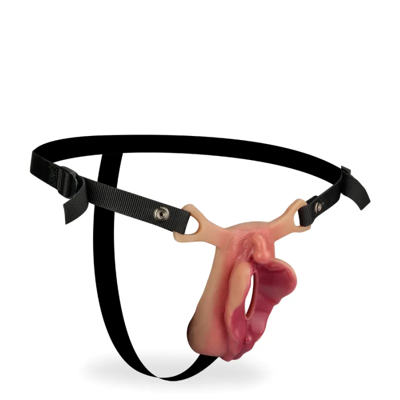Faux vagin XXL avec harnais réglable Euphemia