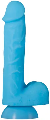 Gode luminescent TOUCH & GLOW 15 x 4 cm Bleu