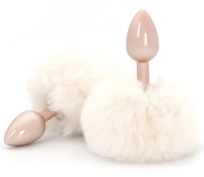 Plug Queue de Lapin ENCHANTING BUNNYTAIL 5 x 2.8cm Blanc