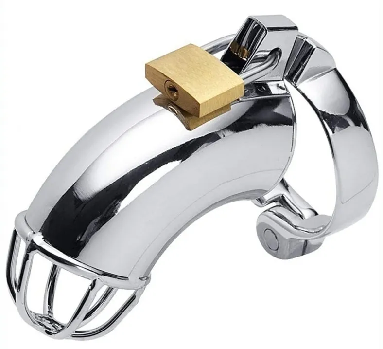 Cage de chasteté en métal LANCELOT 10 x 3.5cm
