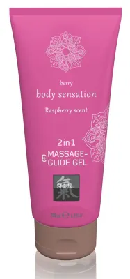 Lubrifiant Gel pour massage FRAMBOISE 200mL