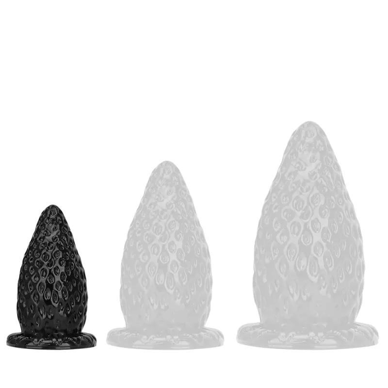 Plug anal FRAISE S 13 x 6.8 cm Noir