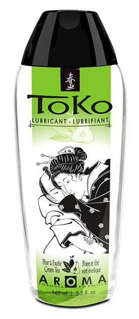 Lubrifiant aromatisé Shunga TOKO Poire et Thé vert exotique 165mL