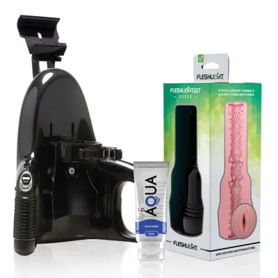 Pack Masturbateur Automatique + Vagin Go Pink + Lubrifiant