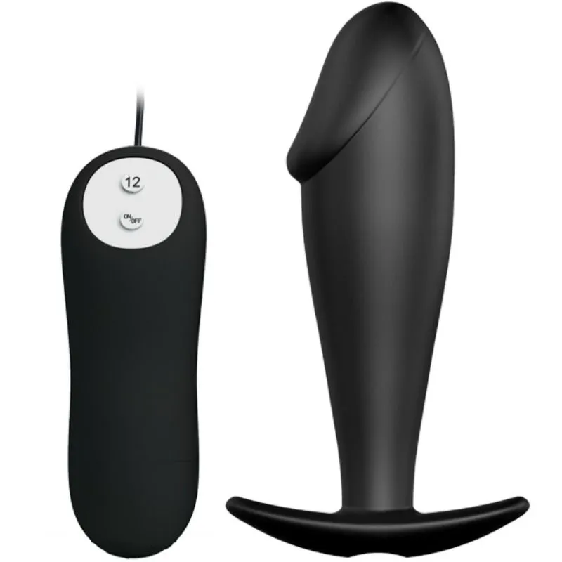 Plug Anal Vibrant Pretty Love Pénis Télécommande Noir