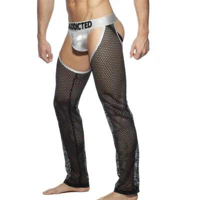 JOCK PANTS Argenté-Noir