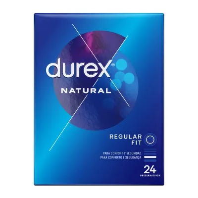 Préservatifs Natural Regular Fit boîte de 24 - Durex