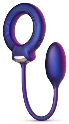 Anneau pénien + Plug vibrant ECLIPSE Hueman 6.5 x 3cm - Diamètre 45mm