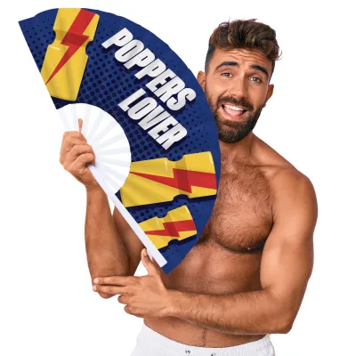 Éventail Géant POPPERS LOVER 64cm