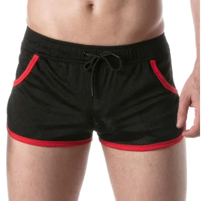 Short en mesh LOADED Noir-Rouge