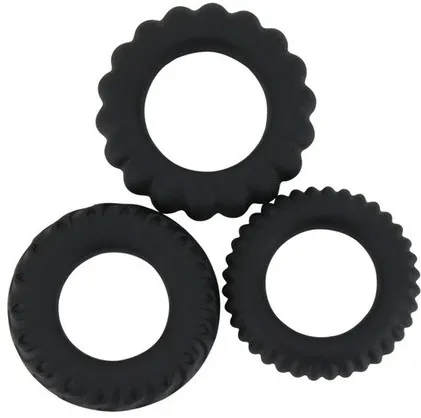 Lot de 3 anneaux péniens Delay Titan