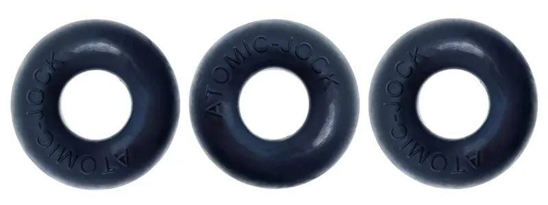 Pack de 3 Mini Anneaux péniens DO-NUT 1 Oxballs 20 mm Noirs