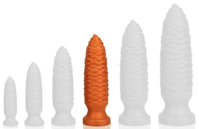 Plug anal LONG PINE L 22 x 6 cm Orange