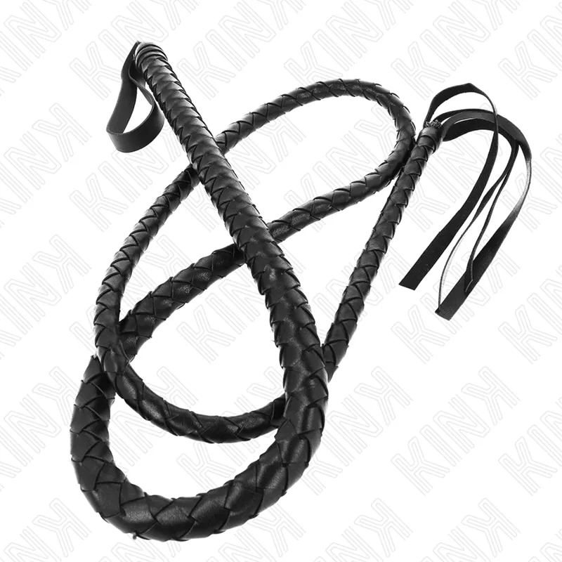 Fouet BullWhip BDSM noir 210 cm - Kink