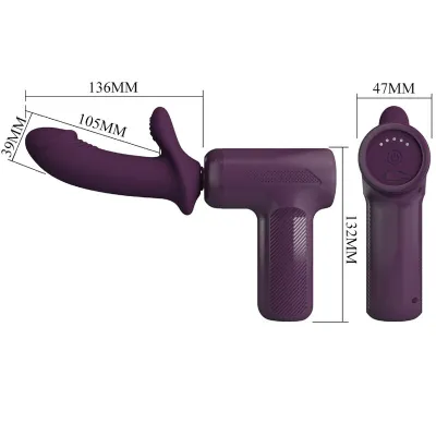 Pistolet de Massage DJ Scholar 5 Réglages Violet - Pretty Love