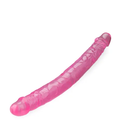 Double gode flexible 36,0cm Twinside gode vaginal ou anal homme ou femme - Rose
