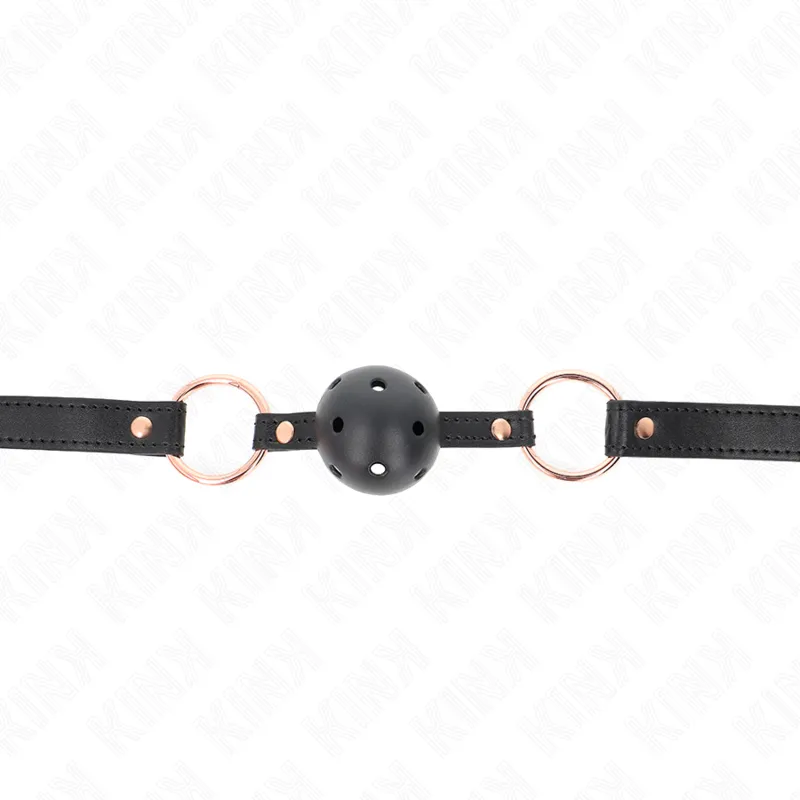 Balle gag premium TPE 4 cm avec sac 60 x 2 cm - Kink