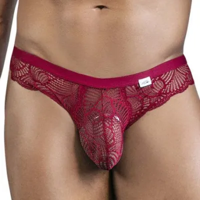 CandyMan Slip Dentelle ELYNOS Bordeaux
