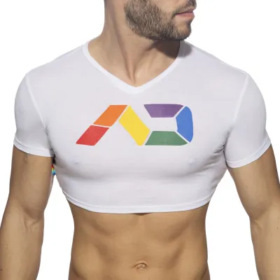 Addicted Crop Top RAINBOW Addicted