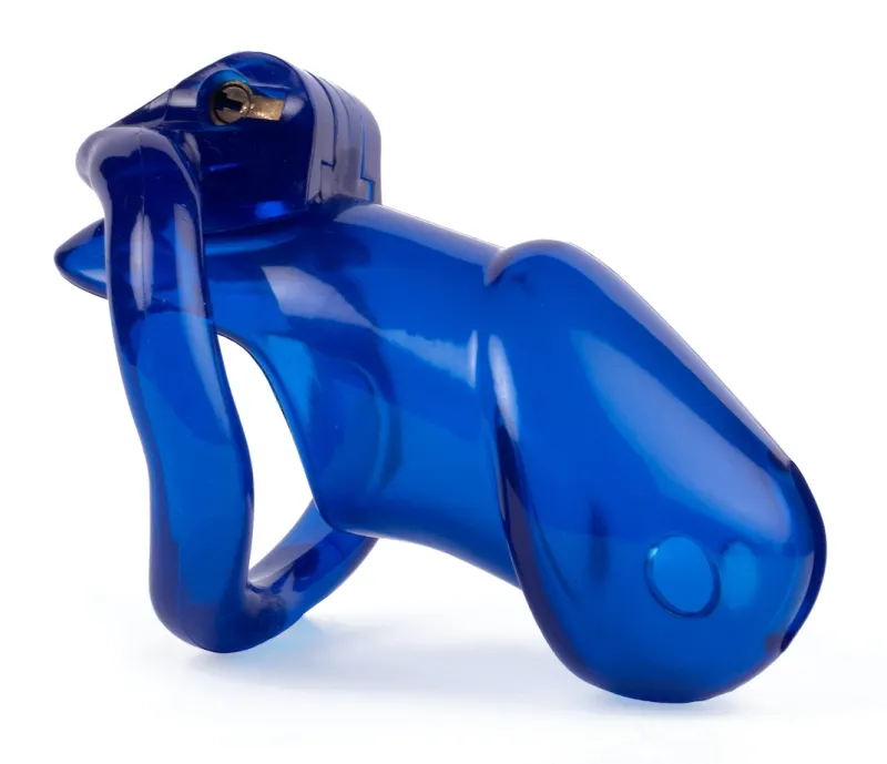 Cage de chasteté LOCK UP 9.4 x 3.2cm Bleue