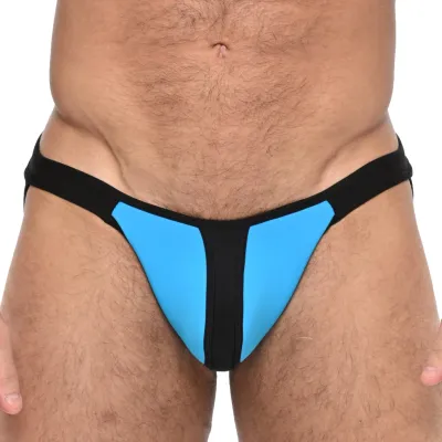 Jockstrap Néoprène TROY Bleu-Noir