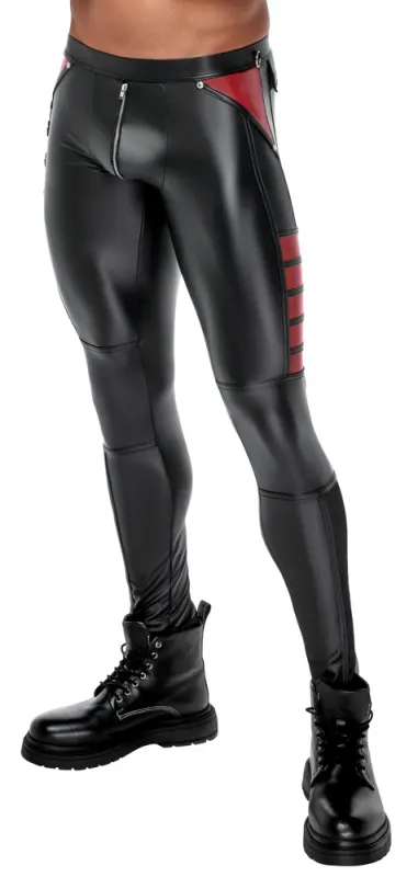 NEK Pantalon ORMETO Noir-Rouge