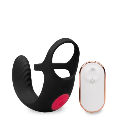 Masseur de zone intime masculine double anneau vibrant Shape