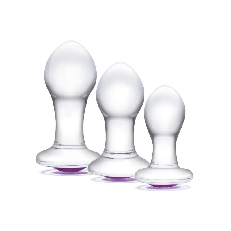 Kit 3 Plugs en Verre Bling Bling
