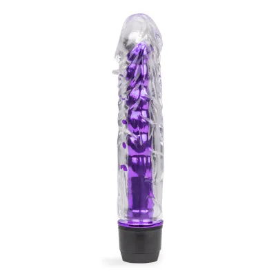 Gode godemichet vibrant avec gaine amovible Jay gode vaginal ou anal homme ou femme - Violet