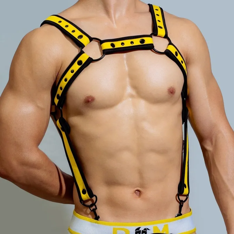 Harnais en néoprène NEO CHEST Noir-Jaune
