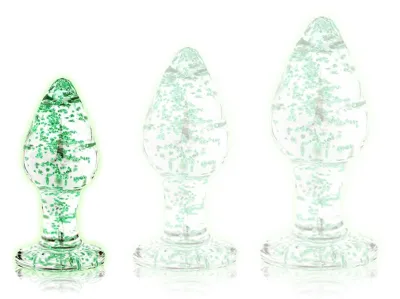 Plug en verre Phosphorescent BUTT GLOW S 6 x 2.7cm