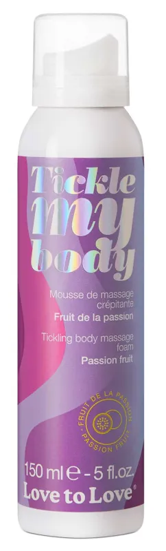 Mousse de massage crépitante TICKLE MY BODY Fruits de la Passion 150ml