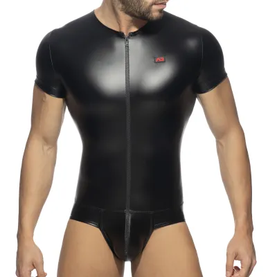 AD Fetish Body FRONT ZIP RUB Noir